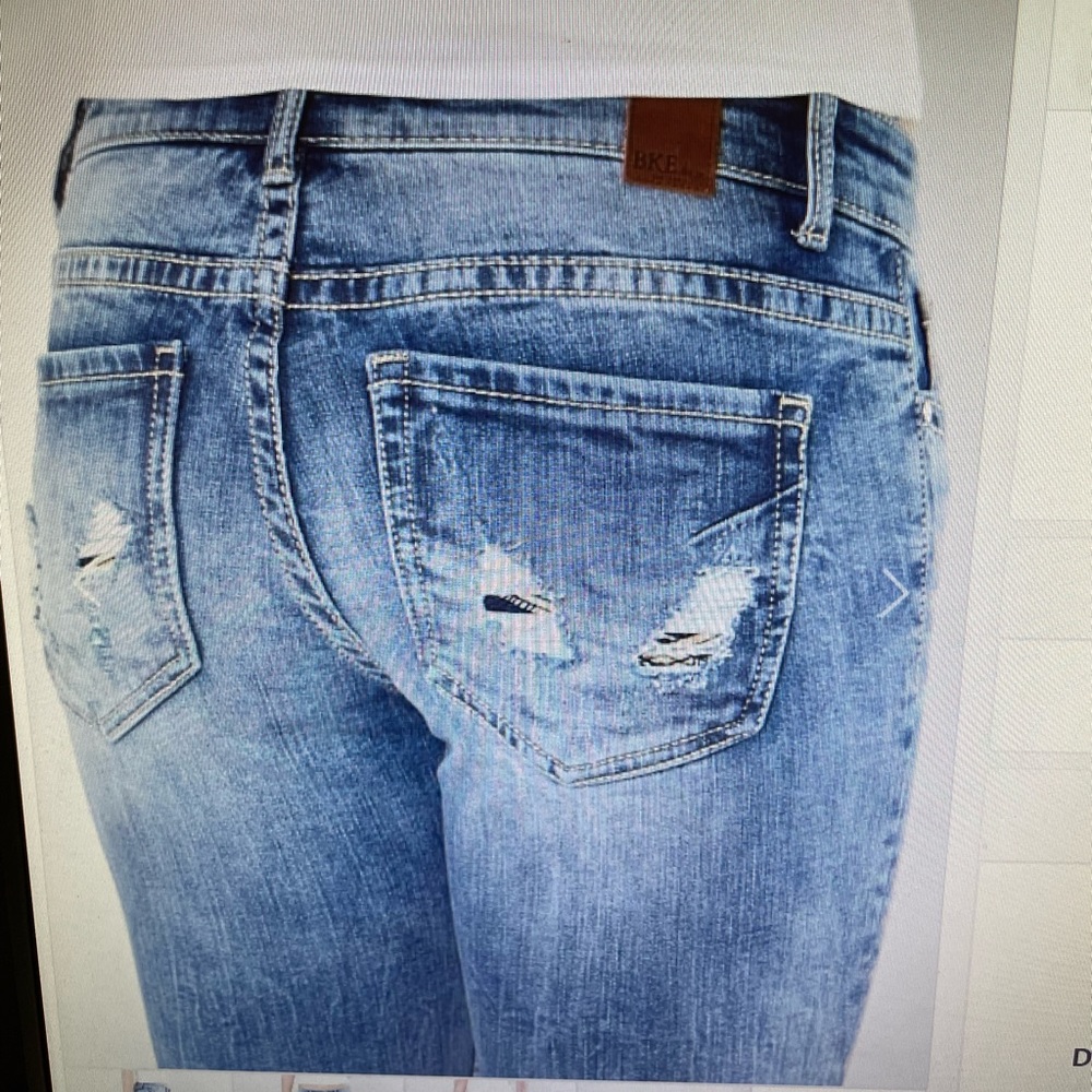 BKE Women's Boot Cut Jeans - Light Blue